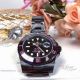 Perfect Replica Rolex Submariner Black Face Pink On Black Bezel 40mm Women's Watch (6)_th.jpg